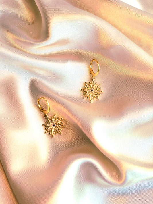 Celestial star earrings