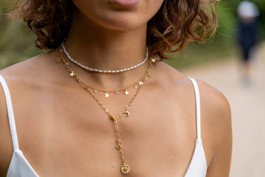 Cosmic adjustment necklace