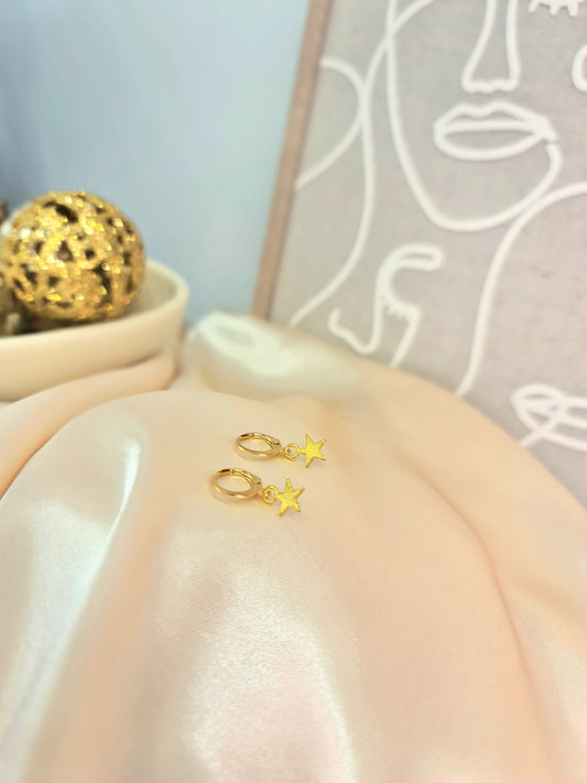 Lucky star hoops
